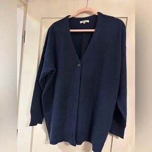 Madewell Deep Blue boyfriend cardigan